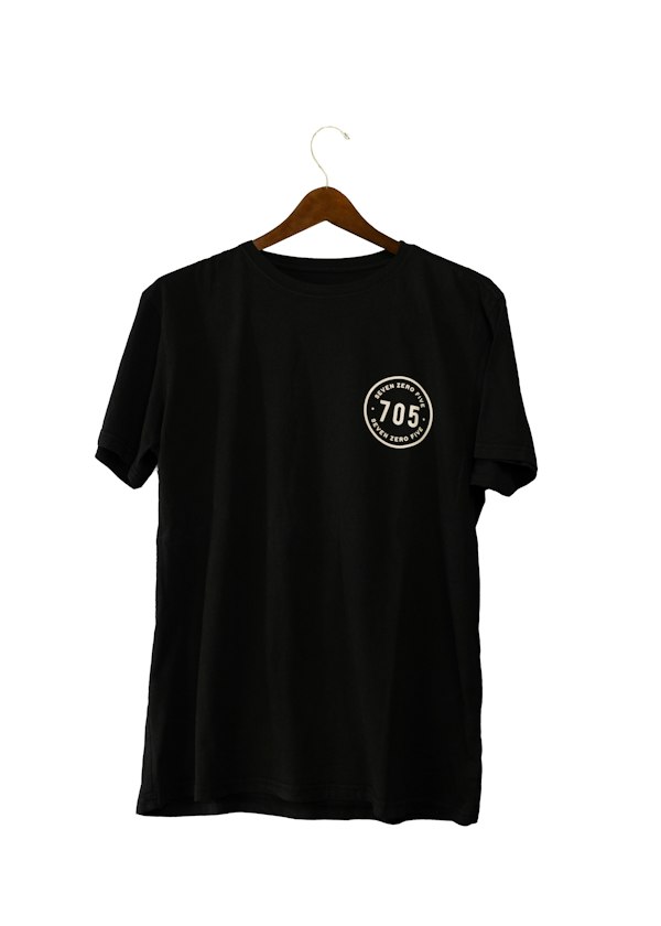 Minimalist funny tee flat lay